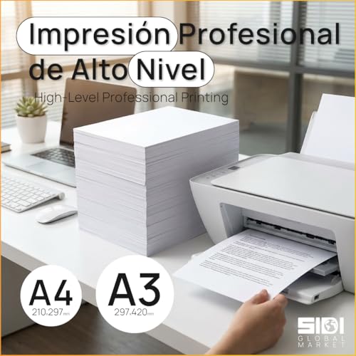 A3 Paper 100 g, Printer Paper for Laser and Inkjet Printers, White Paper for Printing, Writing or Drawing, DIN A3 297 x 420 mm, Paper Package for Office and Home - SIDI (100 g, 150 Sheets)