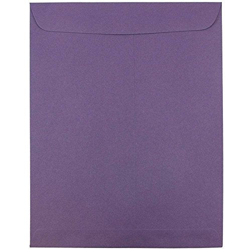 JAM PAPER 10 x 13 Open End Catalog Premium Envelopes - Dark Purple - Bulk 250/Box