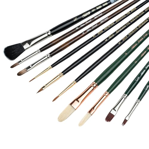 Silver Brush Limited Christopher Remmers Oil Painting Paintbrush Set, 10pc