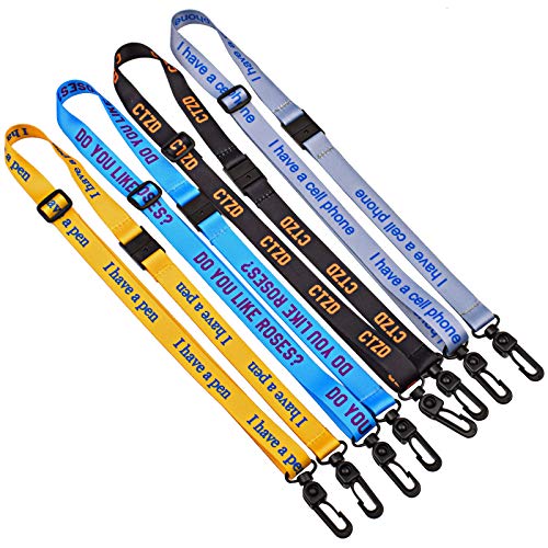 CTZD 100 Pack Customized Neck Straps Custom Lanyards Print Your Logo Text Image with Safety Breakaway for Company School factory