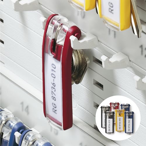 Durable Key Safe Box, Wall Mounted Turn Lock, Holds 72 Key Clips