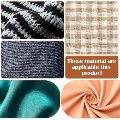 Heat Bond Iron-On Adhesive 10rolls 50M/roll Iron On Hemming Tape No Sew Hem Fabric Strip for Pants Jeans Curtains Dress Sewing Clothes(White,40MM)