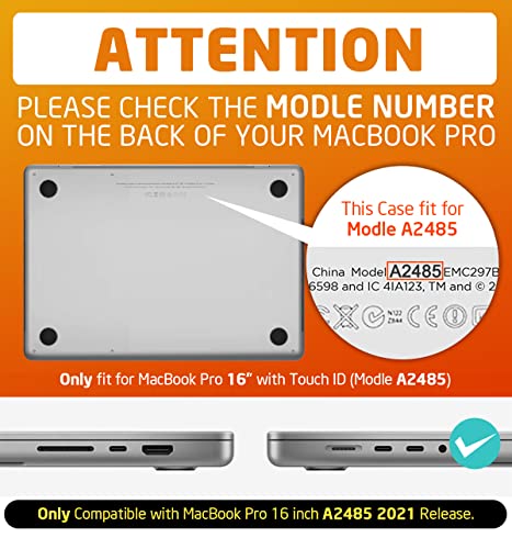 SUPCASE for MacBook Pro 16 Inch Case with Adjustable Stand 2021-2026, Black