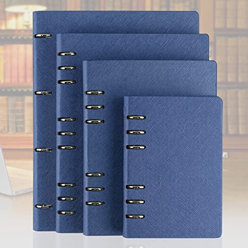 NSUQOA JSEIAJB Faux Leather Notebook A4 A6 B5 A5 Spiral Planner Hard Cover Office Business Notepad Binder(A,A5 size 232x177mm)