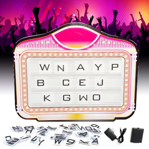 LED Letter Bottle Presenter, VIP Bottle Service Sign, Acrylic Handheld Light Box with Interchangeable Alphabet Kits for VIP Service, Birthday & Celebration Shows
