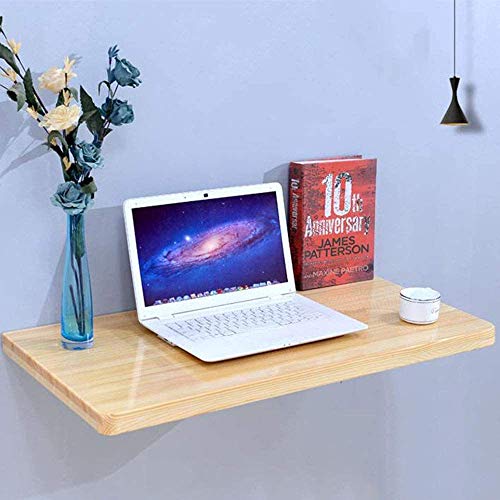 CHEWYNP Wall Mounted Flip Table Laptop Stand Laptop Stand Wooden Student Desk 11 Color Size 1-80x30cm / 32inx12in