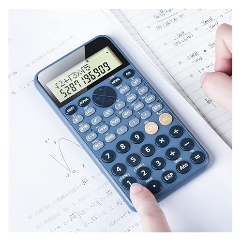 QERTYHJK Science Function Big Large Screen Calculator 240 Functions Solar and Battery Two Ways Power Fraction Hyperbolic for Students