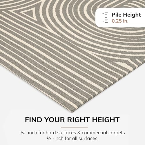 Anji Mountain 48" x 36" Rug'd Office Chair Mat for Carpet & Hardwood Floor