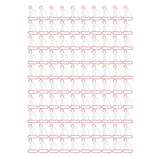 LENmzpomA Cute Paper Clips,50pcs Human Shape Increased Slip Resistance Rust Prevention Metallic Paper Clips for Office