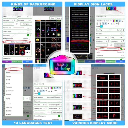 APP-Programmable LED Acrylic Handheld Light Box with RGB Color Change & Scrolling Message - VIP Bottle Service Sign Board & Presenter for Weddings, Nightclubs, Bars, Parties, Birthdays