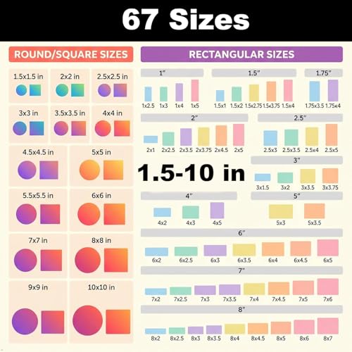 Custom Rectangle Stickers Labels for Business Logo, 66 Sizes, 1-10 in