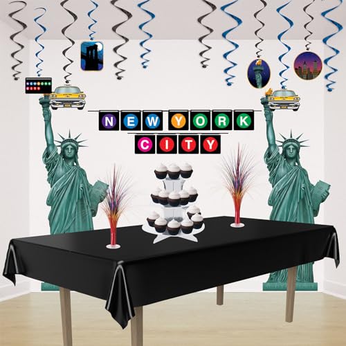 Beistle Statue of Liberty Cutout Decorations – 18” Patriotic Silhouette Wall Décor, Cardstock Americana Party Supplies, July 4th Independence Day Classroom Holiday New York Theme Decorations, 2 Pack