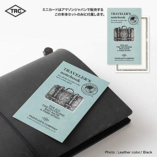 DESIGNPHIL 13715006 Traveler's Notebook, Regular Size, Limited Size, Card Included, Brown