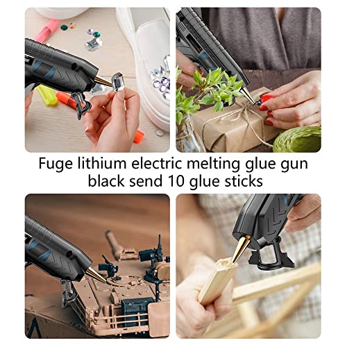 TEOYETTSF 40W Electric DIY Hot Melt Glue Guns Rechargeable Lithium Machine Hand Craft Power Tool for KIT