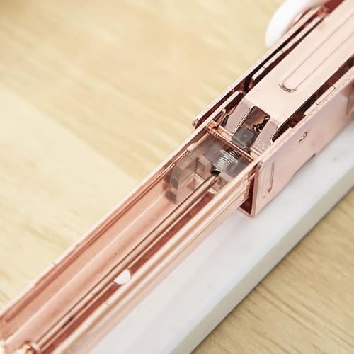 OEKFVCHVZ Rose Gold Stapler Staple Remover Staples Hold Punch Large Desk Student School Office Stationery
