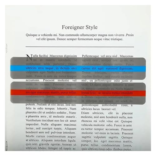 Reading Guid Strip 100 Guided Reading Strips, Colored Bookmarks, Tracking Ruler for Reading Tools for Students(Yellow)