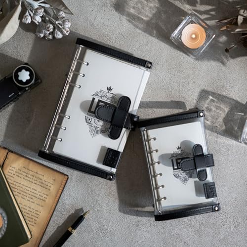 LETS STATIONERY GOODS Clear Personal Organizer Mini 5 [Black]