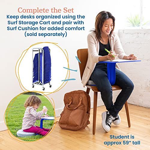 ECR4Kids The Surf Portable Activity Lap Desk, 10-Pack, Blue