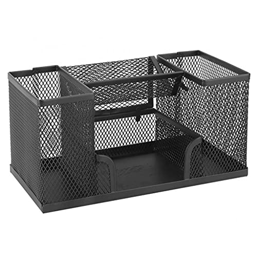 PMFNVXUW Multi-function Metal Pencil Mesh Stand Combined Pen Holder Desktop Stationery Storage Container Office School