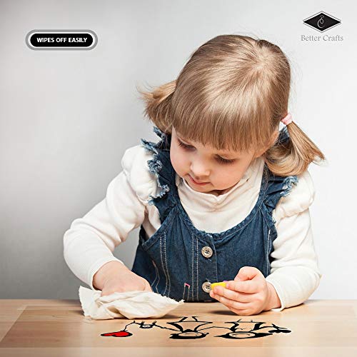 Transparent Dry Erase Film - Removable - Great for- for Walls, Doors, Tables, Cabinets, and More! (24" x 50')