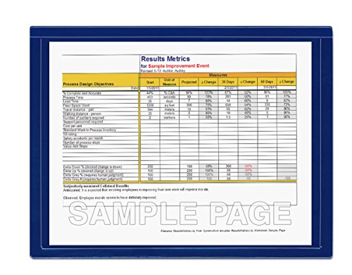 StoreSMART® - Blue Document Frame (Window) - Letter-Size Pages - 10-Pack - R282-B-10