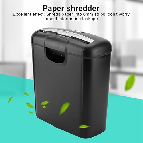 Home Office Electric Shredder 6 Sheet Crosscut Paper Credit Cards fr Home Office