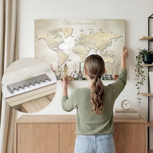 Forever Map - My Endless Adventures Push Pin World Map - 36" x 24"
