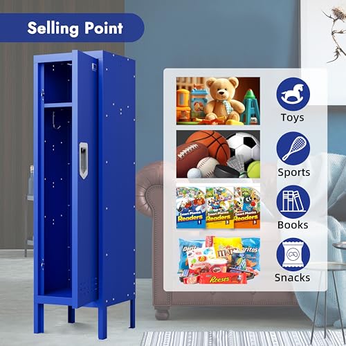BUTISOW Metal Cabinet Home Office Storage,Lockers,Lockable Employees Metal Locker with Door,54" Height Steel Locker,Lockable Steel Locker for Gym,School,Home,Office,Garage,Assembly Required