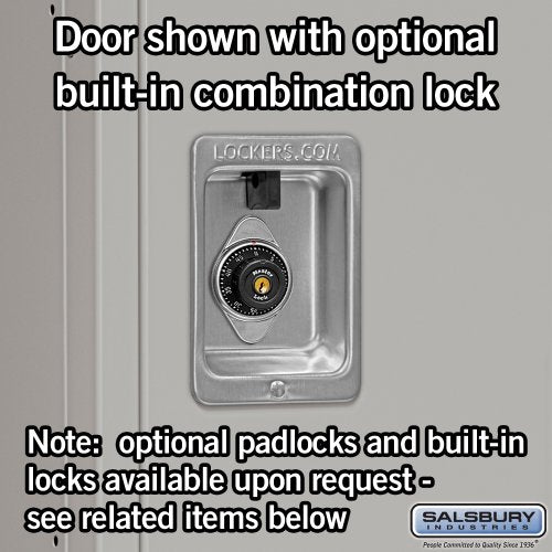 18" Wide Single Tier Standard Metal Locker - 1 Wide - 6 Feet High - 18 Inches Deep - Gray - Unassembled