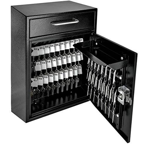 Mail Boss Key Boss 105-Key Steel Key Cabinet with Combination Lock