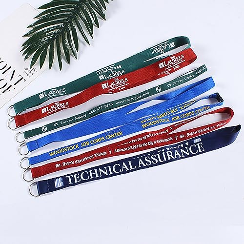 Handwerke Custom Lanyard 30/50/1000pcs personalized lanyards Print Your Logo/Photo/Text/Name/Image For Office School Event (500pcs, Lanyard3)