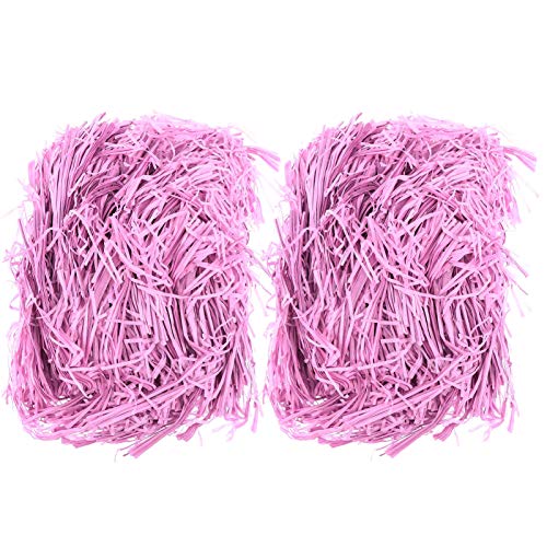 ETAZMDITE Shredded Paper for Gift Boxes, Glitter Shredded Tissue Paper For Easter Gift Filling Multicolor 22x15cm Pack Of 6(Purple*2pcs,22 * 15Cm*2Pcs)