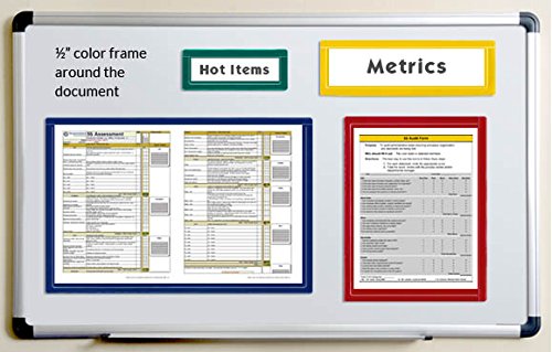 StoreSMART® - Black Document Frame (Window) - Magnetic - 11" x 17" Pages - 25-Pack - R3871M-BK-25
