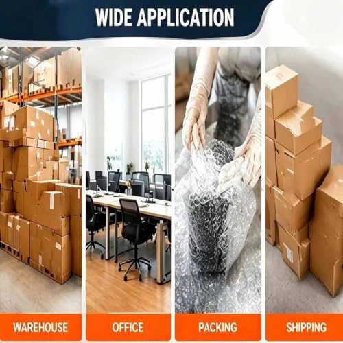 ZephPerton Heavy Duty Bubble Wrap Dispenser, Manual Standing Wrapping Roll Stand | Space-Saving Vertical Design Organized and Easy to Dispense, Ideal for Warehouses, Moving and Shipping Width 40cm