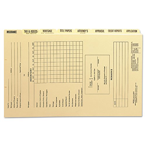 SMEAD Dividers for Mortgage File Folder, 8 per Set (SMD78278)
