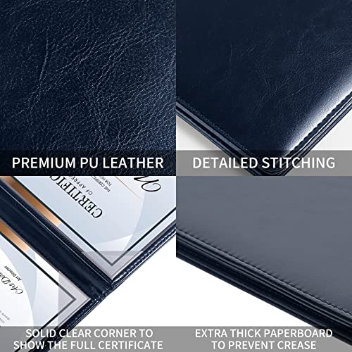 Bulk Custom Certificate Cover Award Presentation Folder with Clear Protector