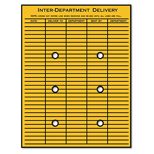 Quality Park 63561 2-Sided Inter-Department Envelope, 28 lb, 10-Inch x13-Inch, Kraft