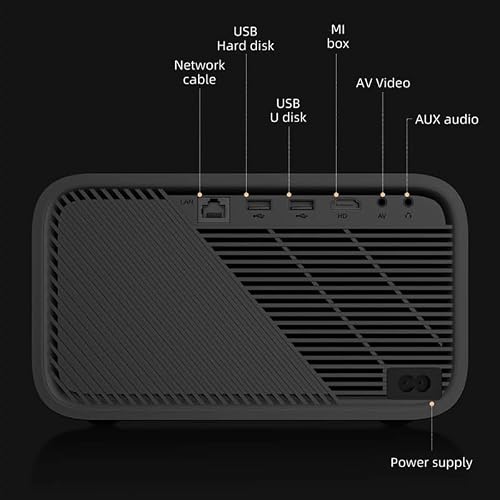 Mini Projector 1920 * 1080P Home Theater 700 ANSI Lumens Digital LCD Brightness