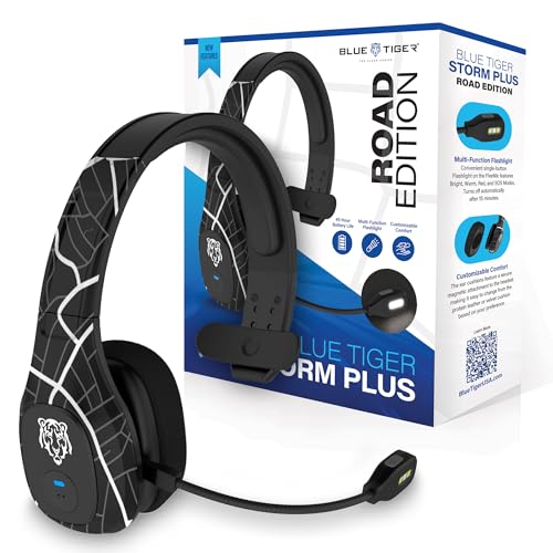 Blue Tiger Storm Plus Road Edition- Trucker Bluetooth Headset with Mic