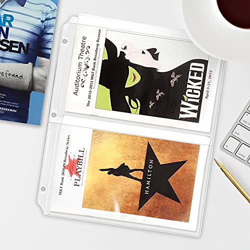 StoreSMART Program & Playbill Binder Page - 2 Pockets per Page - 50-Pack - MC50-PG-50