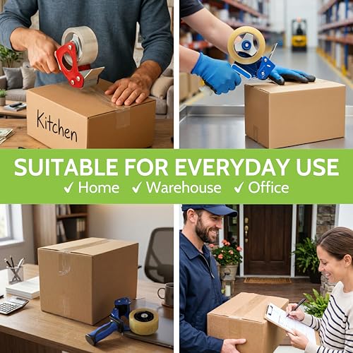 PSBM Clear Packing Tape, 72 Rolls 2.5 Mil 1.88 Inch 110 Yards Per Roll, Heavy Duty Tape for Packaging, Shipping, Moving & Sealing