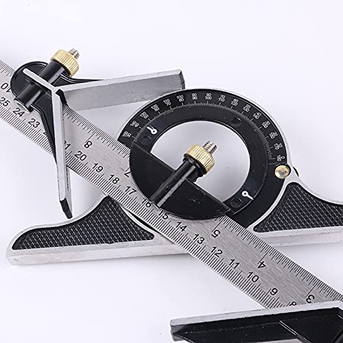 TEDILUVI Multifunctional Combination Square 90 Degree Protractor 45 Mobile Angle Ruler Woodworking