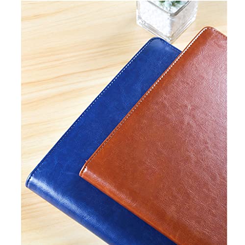 PU Leather Folder Organizer Storage Clipboard, Clip Boards A4 Writing Pad with Calculator And Information Pack, Clipboards Creative Clip Board for Classroom, Office, Nurses ( Color : Brown , Size : 5