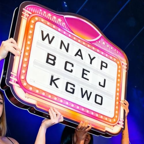 Handheld Bottle Service Display Sign, Lightweight Nightclub Bottle Girl Sign with 2 Set Letters & 1 Set Number, Club Bottles Presenter for Home Decor, Birthday Parties