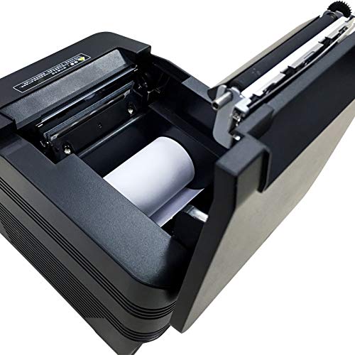 HBCDAAQ Kitchen Receipt Printer 160mm/s High Speed 80mm for Supermarket Cashier Small Bill Issuing Machine UBS+Network Port
