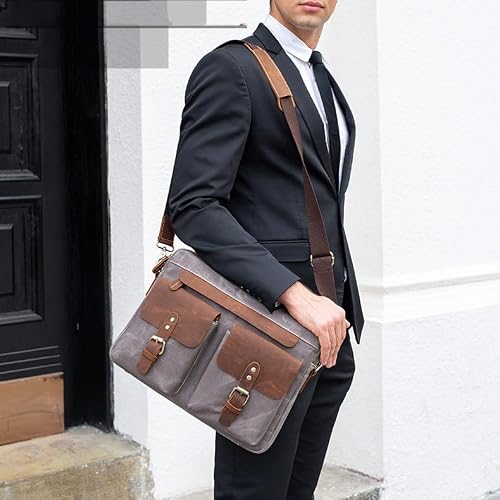 Briefcase Laptop Leather Office S Business Bag For Document Cool Designer