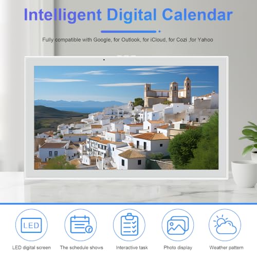 Hubxinly 21.5In Smart Digital Calendar with Interactive Touchscreen Display