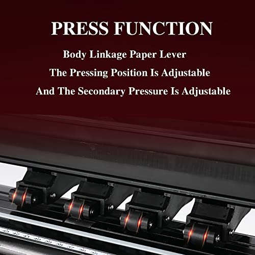 Cutter Machine, 59" Vinyl Cutter Plotter Machine Cutting Printer with Stand, Sign Maker Printing, Cutting and Indentation are Carried Out Synchronously (B)