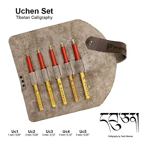 Pratikpen Tibetan Calliigraphy Uchen Pen Set, Uchen Writing Pens