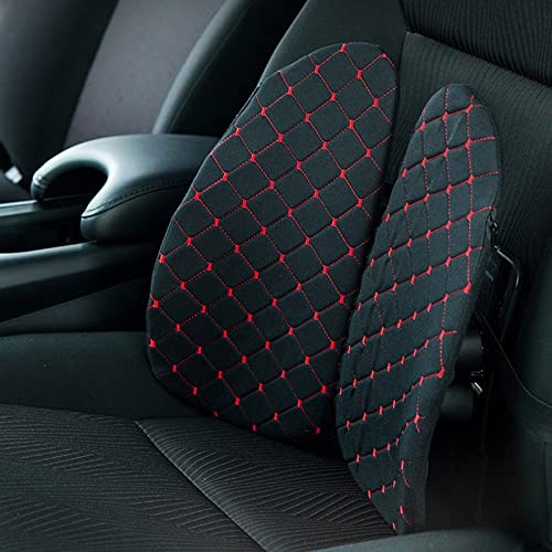 UIOLCFF Adjustable Car Chair Back Support Seat Lumbar Waist Cushion Ventilate Mesh Pad for Office Home